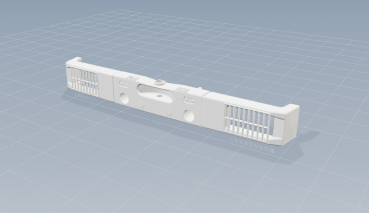 1:14 Umrüst Stoßstange, eckig,  für Tamiya MB SK